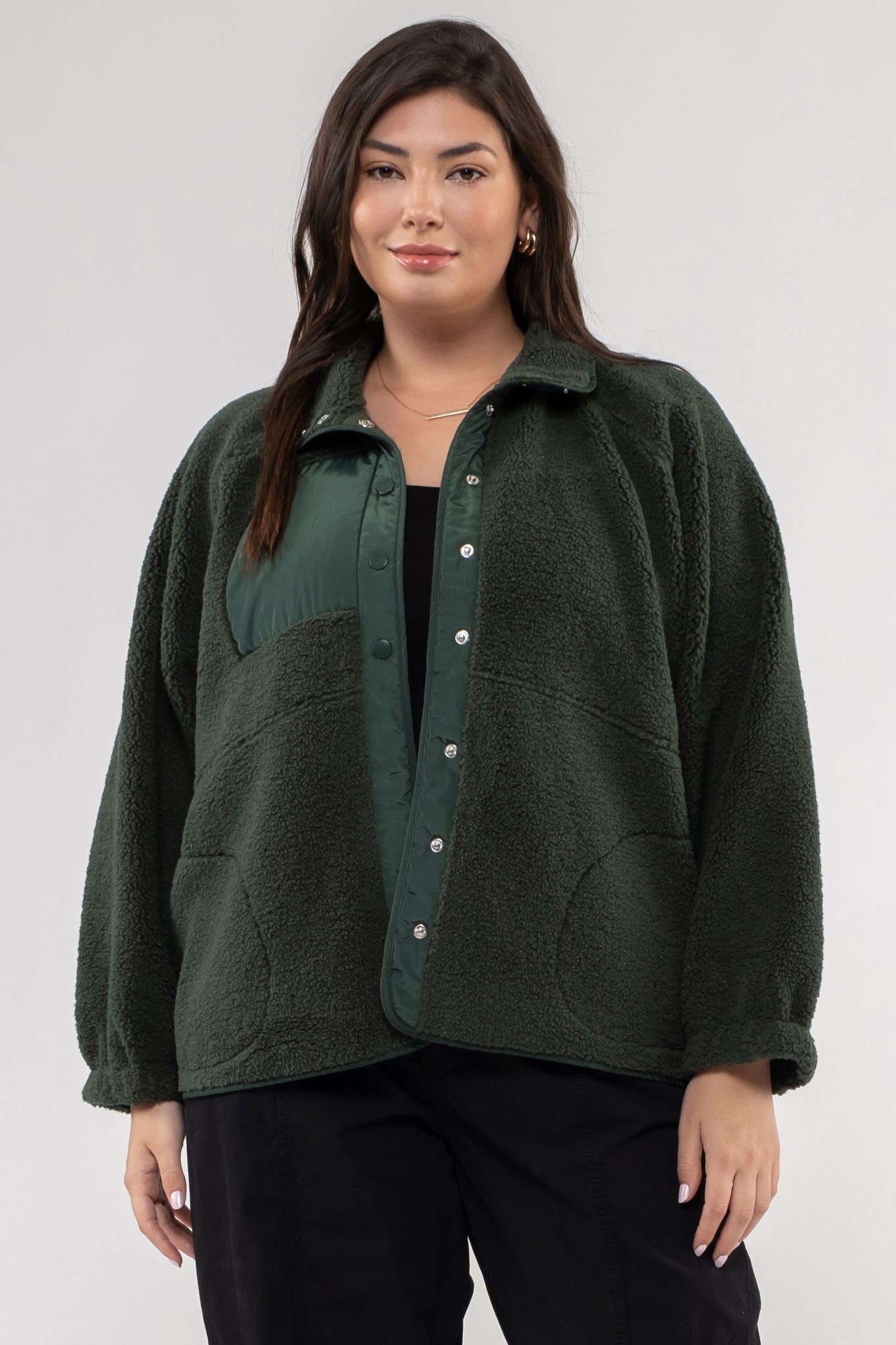 Evelyn Fleece Jacket Plus Size