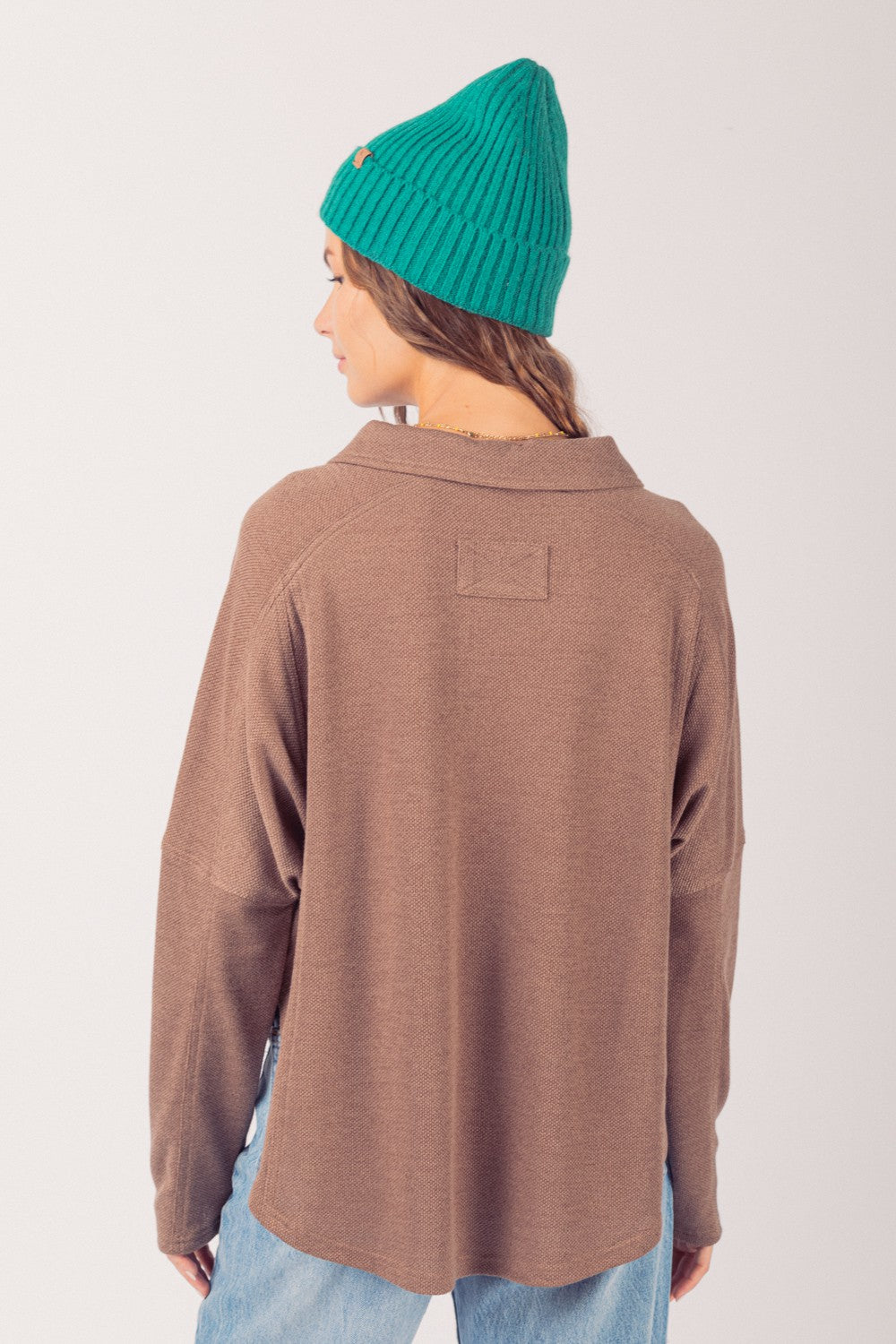 Kate Collared Henley - Multiple Colors