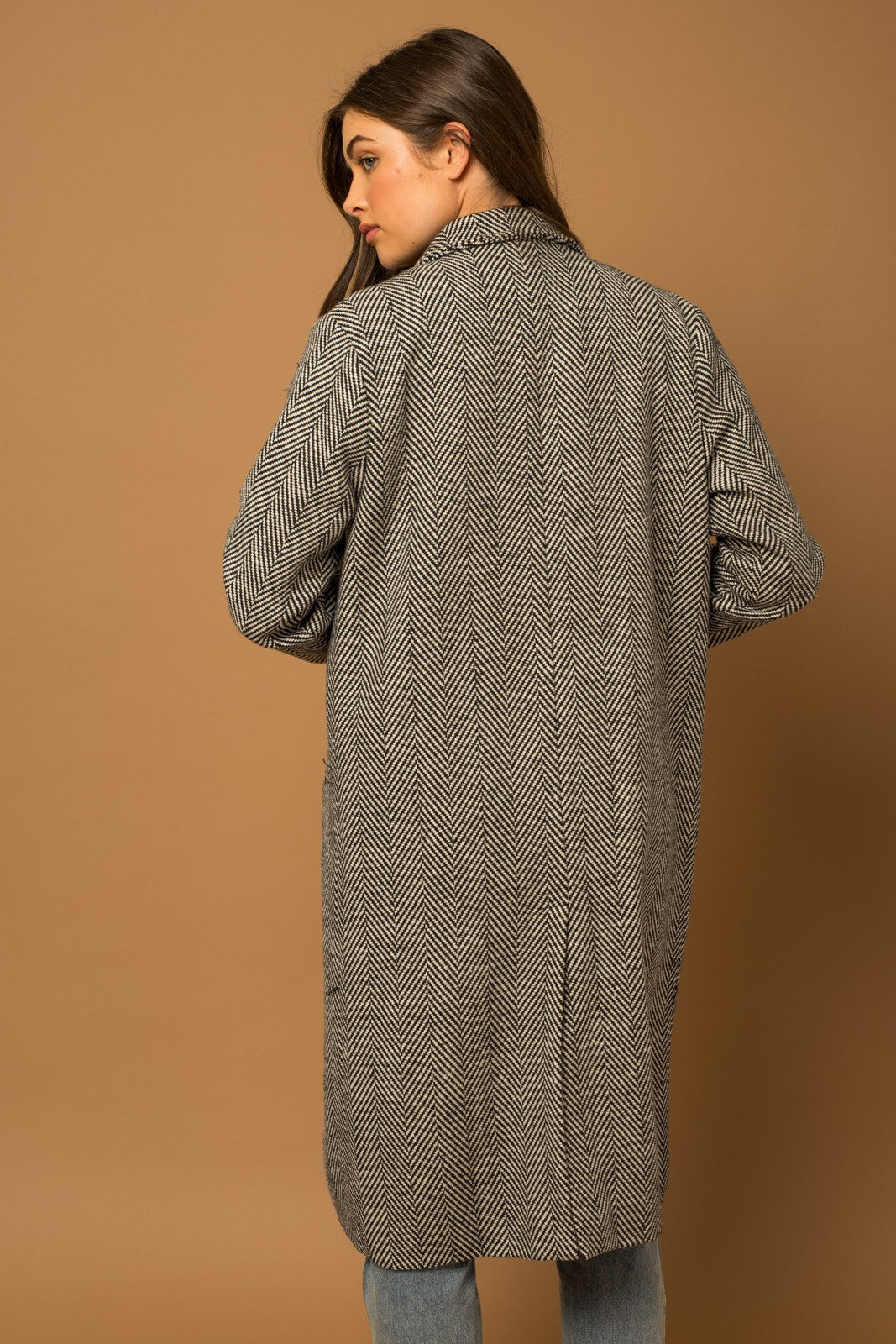 Herringbone Dad Coat