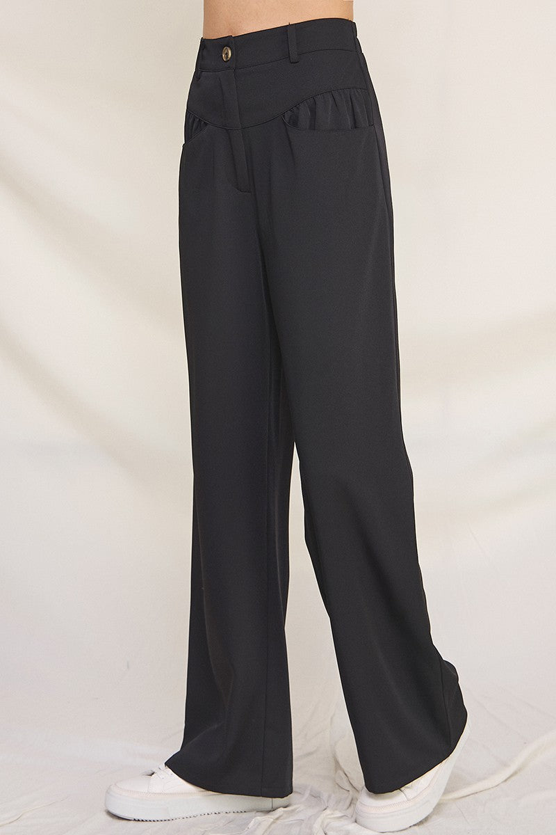 Lisa Twill Wide Leg Pants