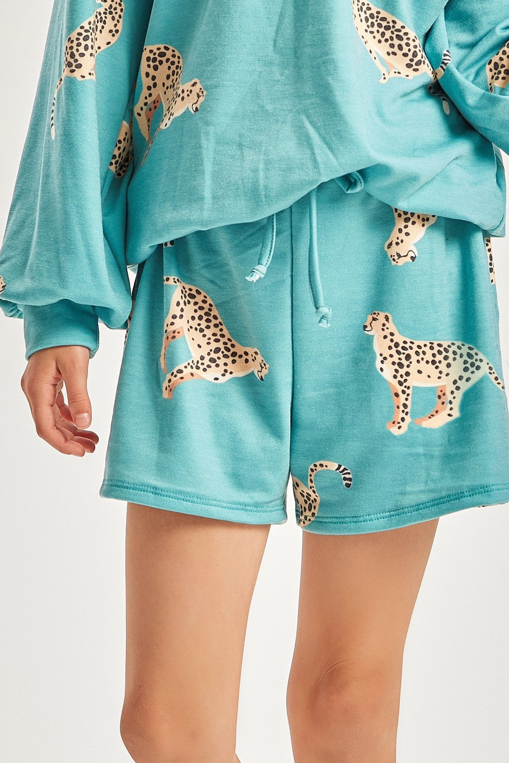 Cheetah Print Lounge Set