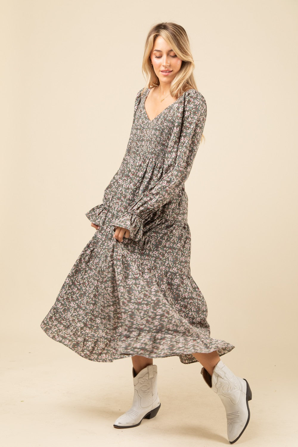 Nola Romantic Floral Maxi