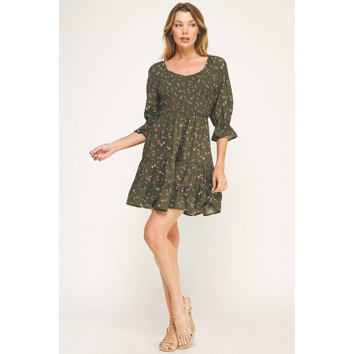 Darla Blossom Mini Dress S-XL