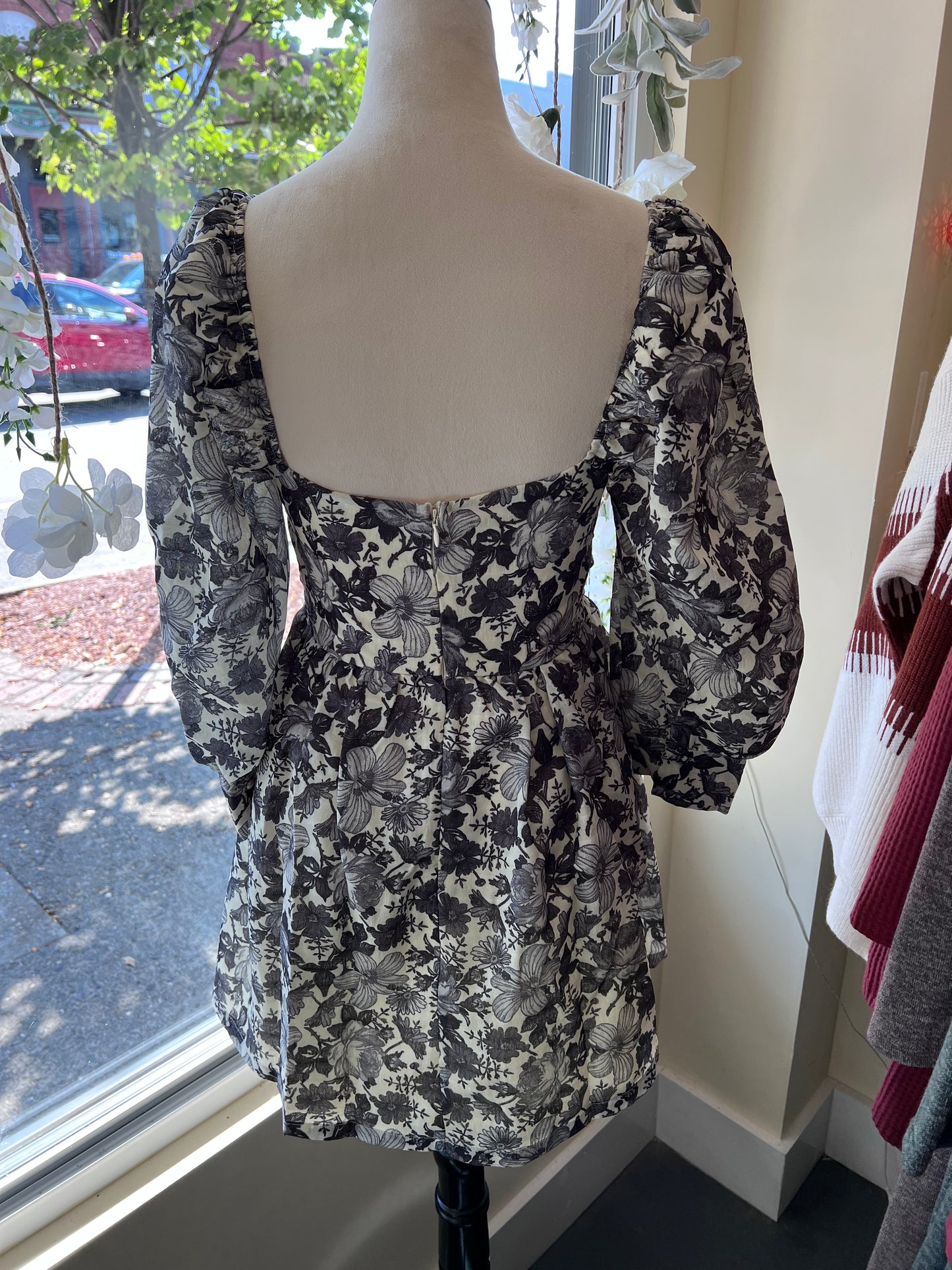 Adeline Floral Print Babydoll Dress
