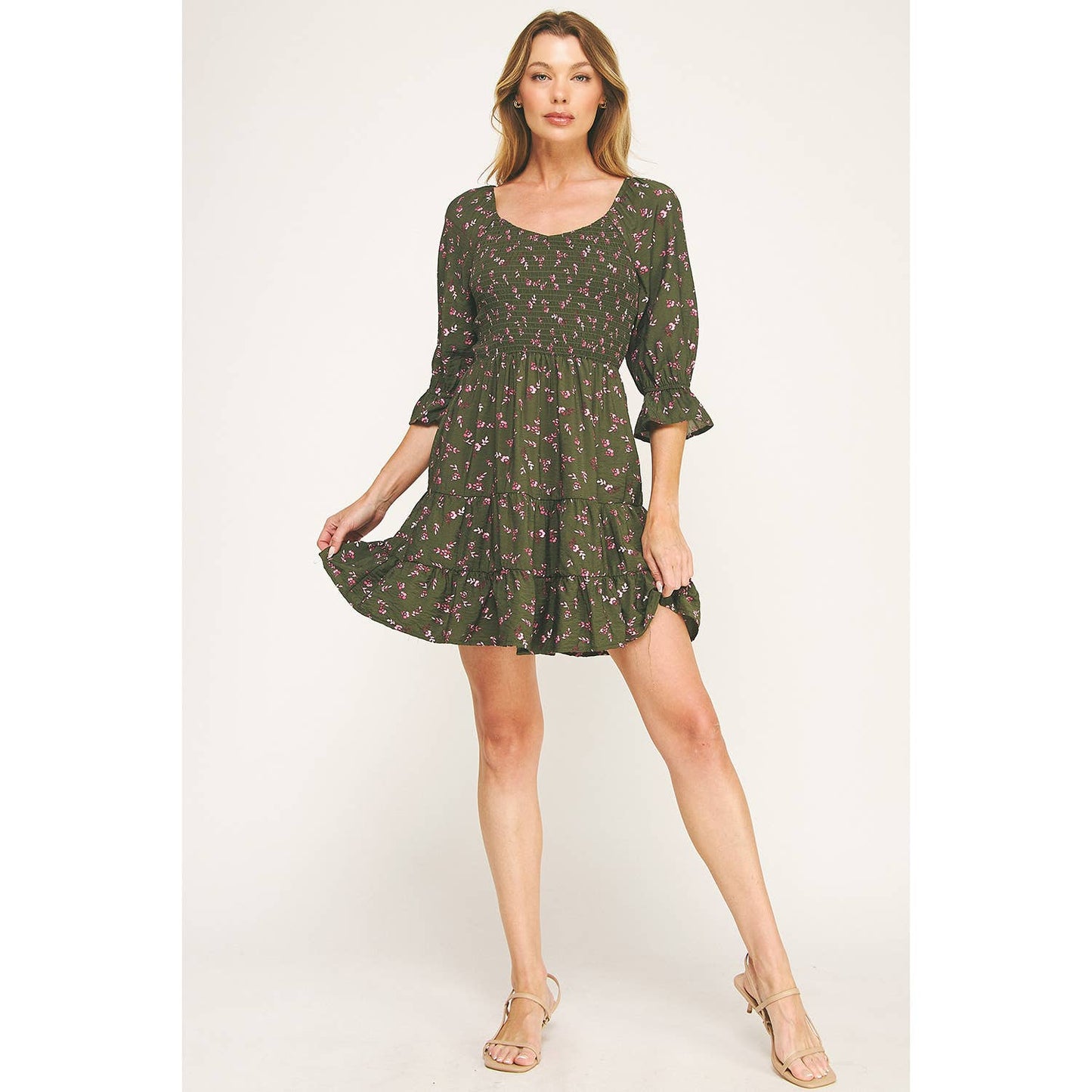 Darla Blossom Mini Dress S-XL