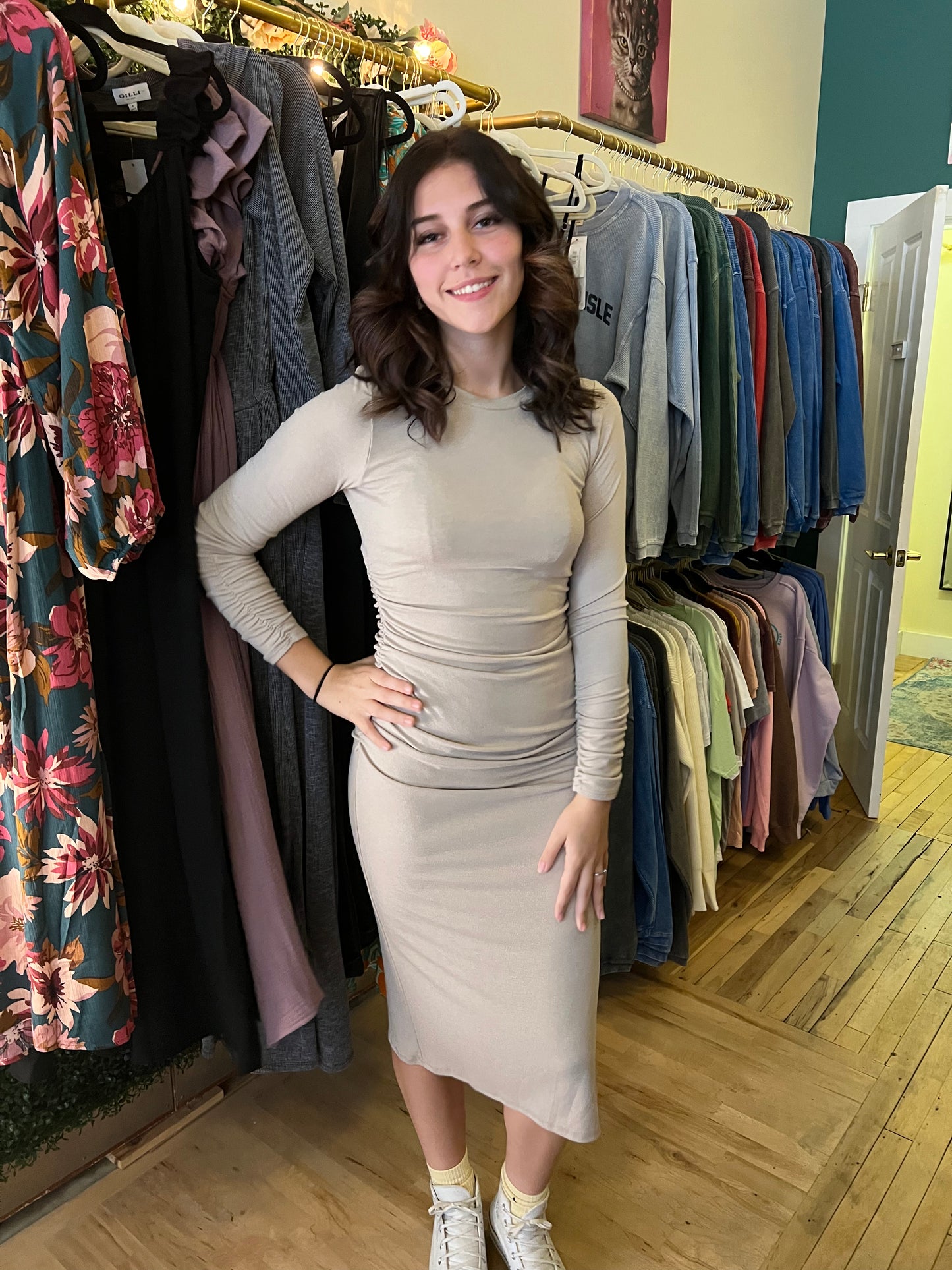 Ruched Midi - Multiple Colors