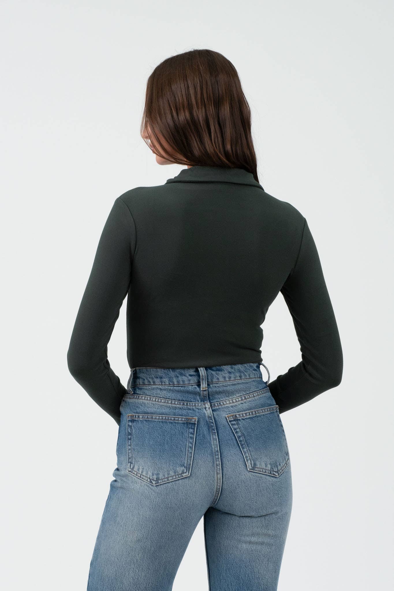 Collared Long Sleeve Bodysuit