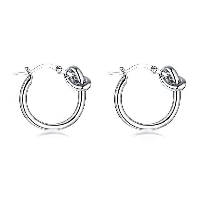 Knot Hoop Earrings - Multiple Colors