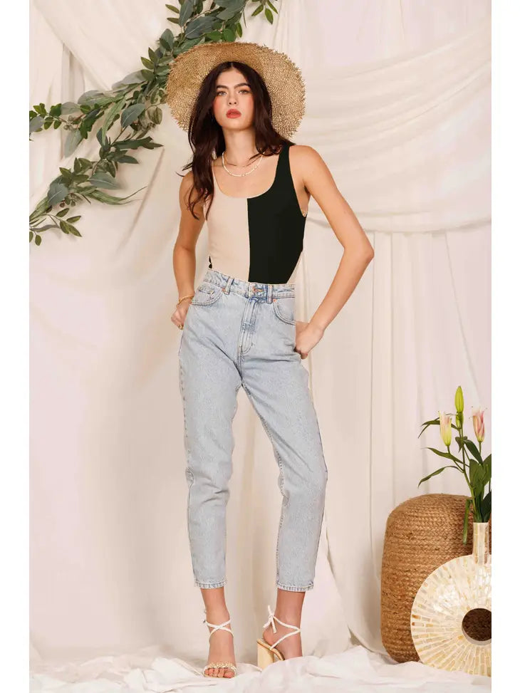 Cali Color Block Bodysuit