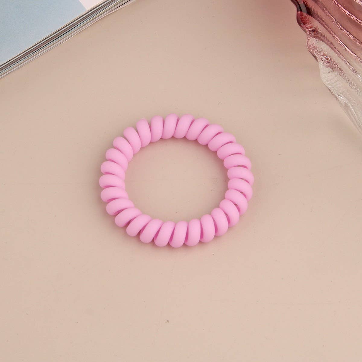 Frosted Phone Cord Hair Ties - Multiple Colors