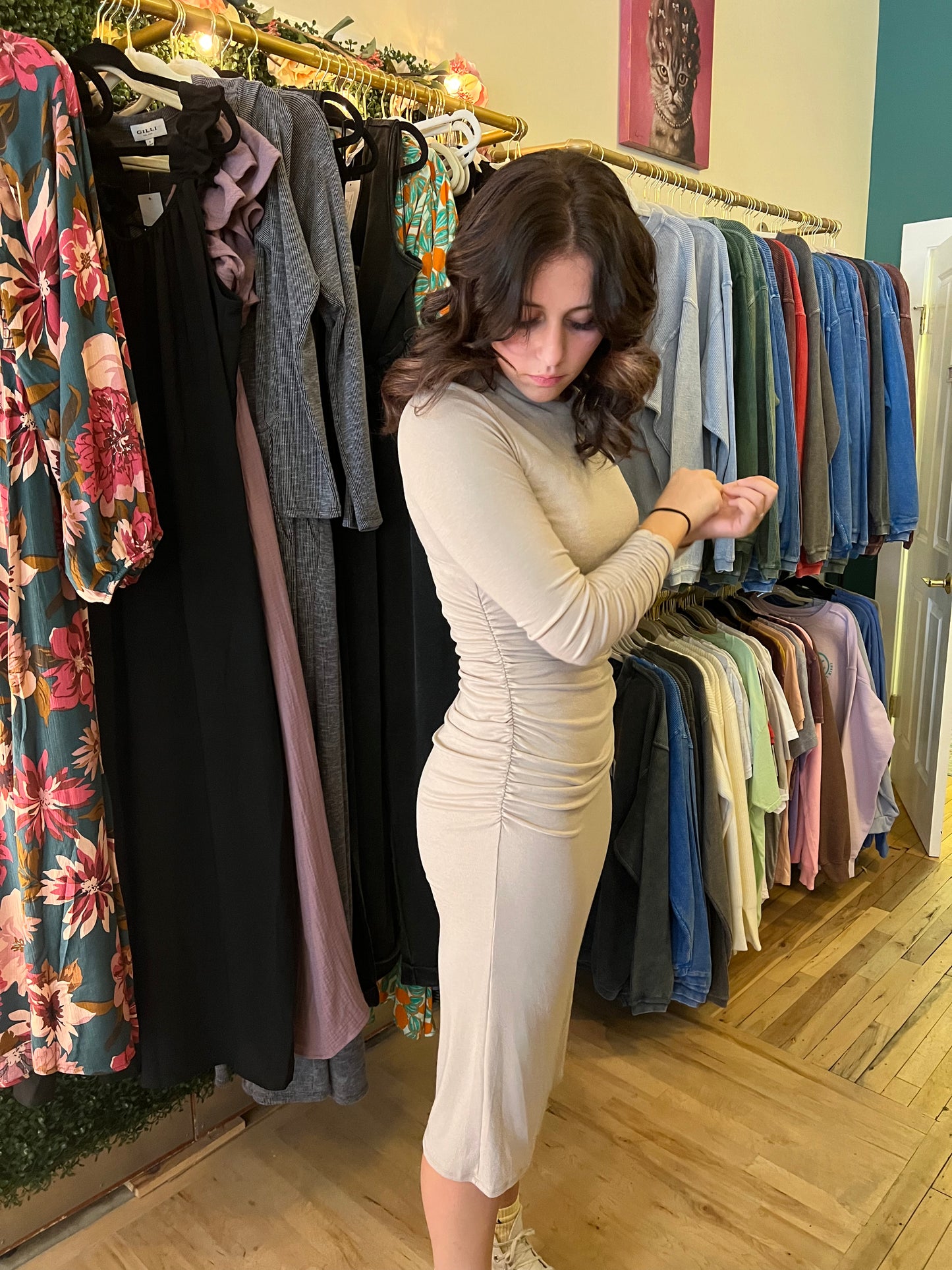 Ruched Midi - Multiple Colors