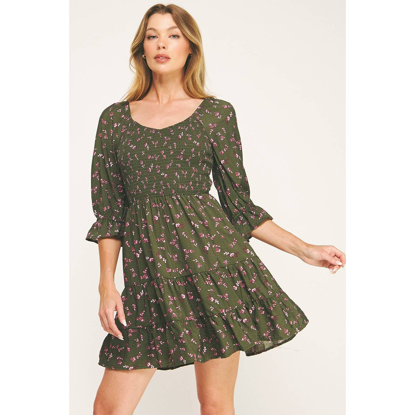 Darla Blossom Mini Dress S-XL
