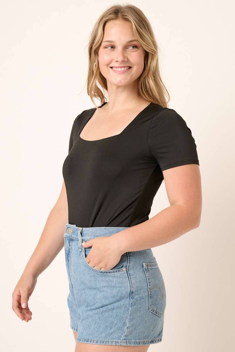 Curvy Square Neck Bodysuit