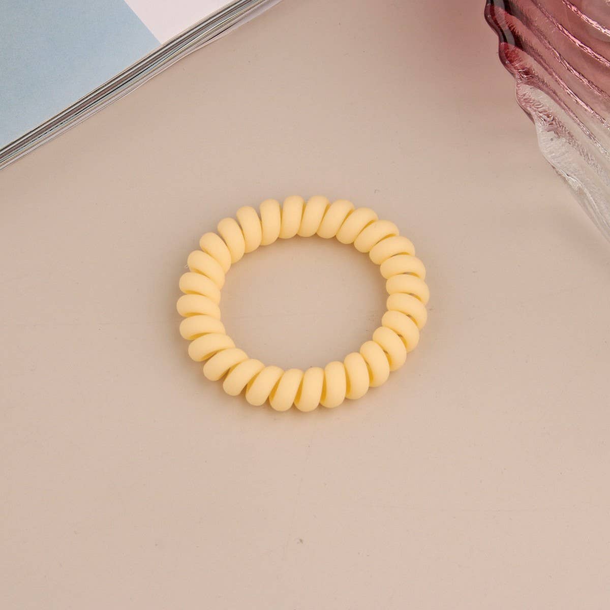 Frosted Phone Cord Hair Ties - Multiple Colors