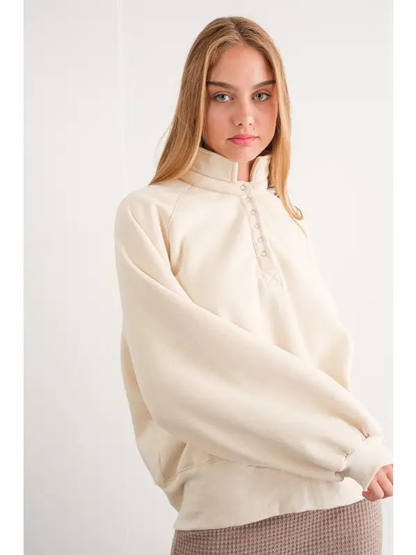 Snap Button Pullover -Restock & New Color