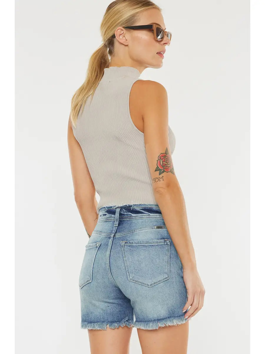 Mattie High Rise Denim KanCan Shorts
