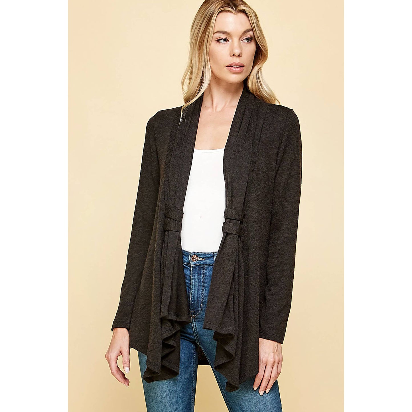Avenly Asymmetrical Hem Cardigan S-XL