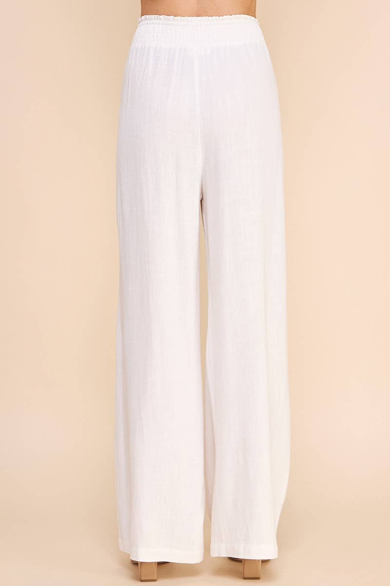 Sailor Soft Linen Wide Leg Pants