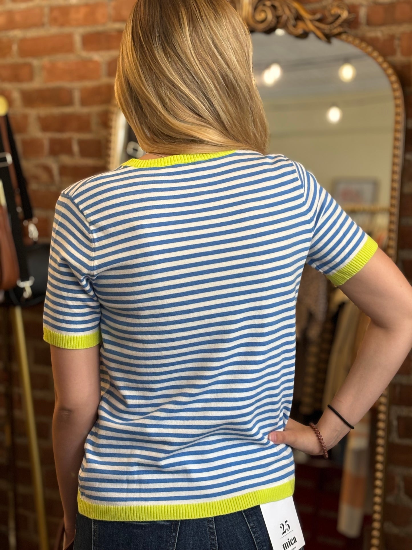Andi Contrast Striped Top - New Color