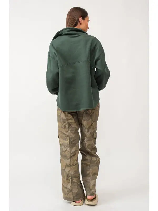 Megan Hunter Green Pullover