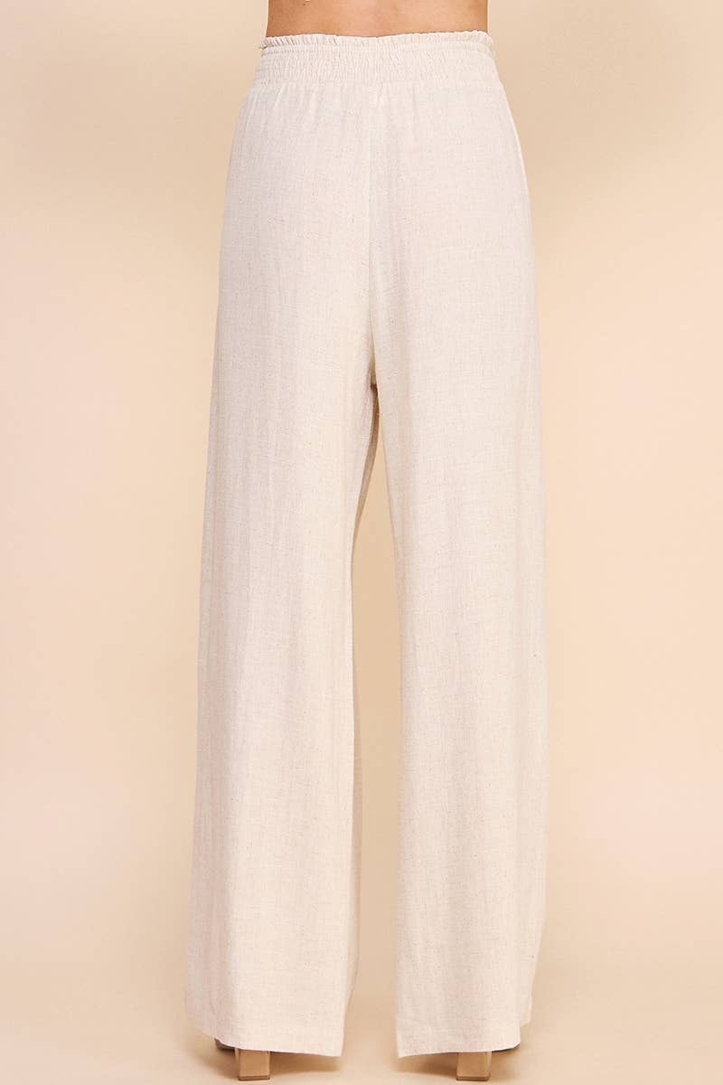 Sailor Soft Linen Wide Leg Pants