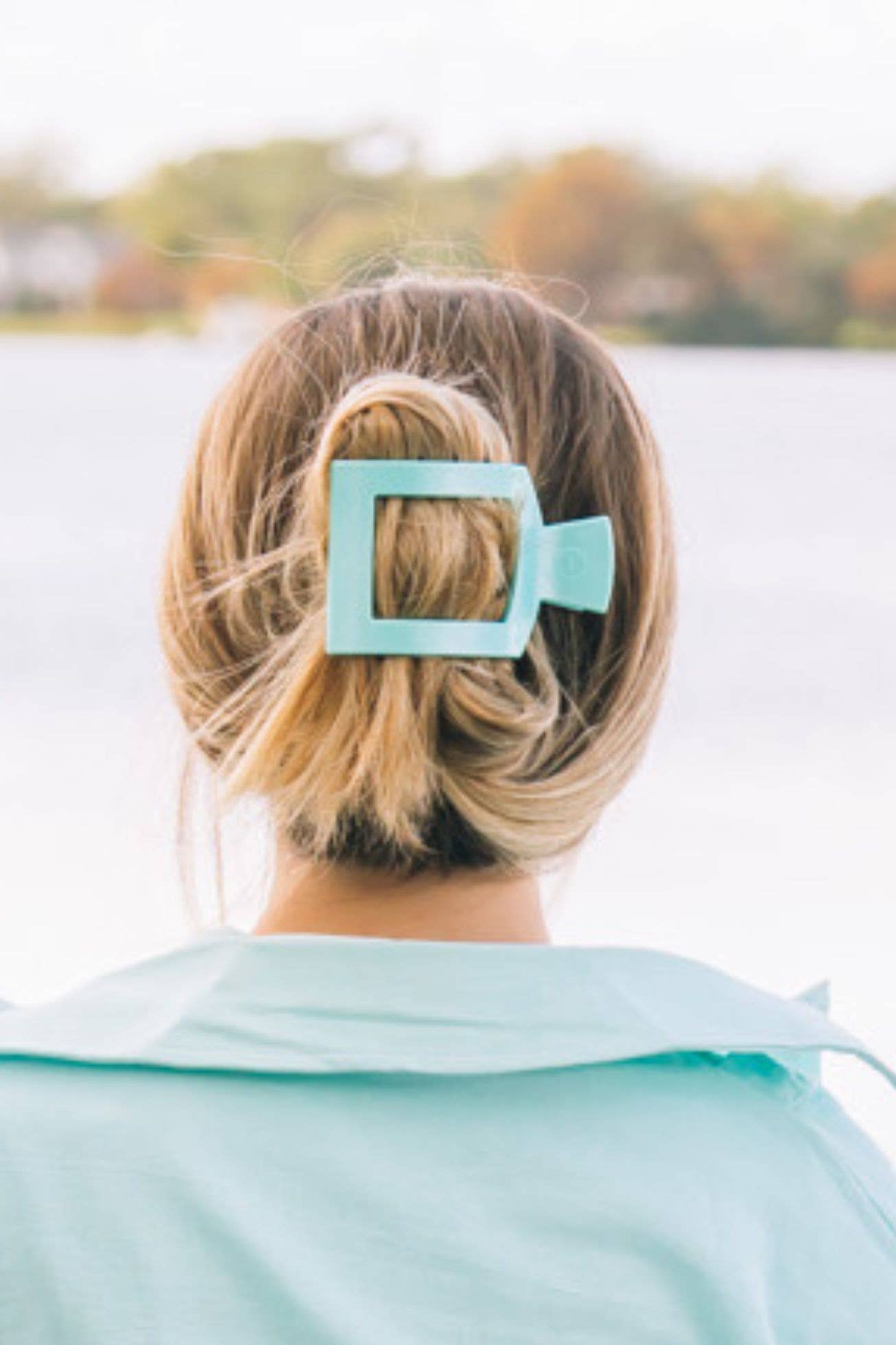Teleties Square Flat Clip - Multiple Colors/Sizes