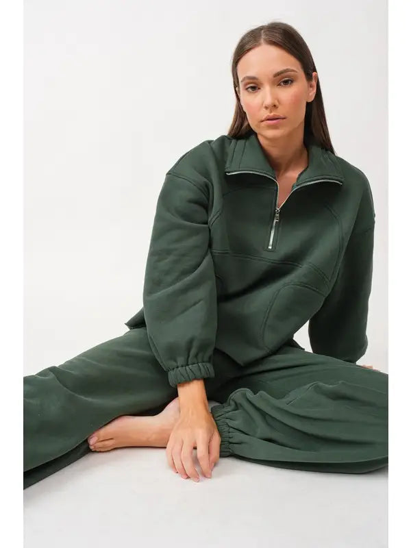 Megan Hunter Green Pullover