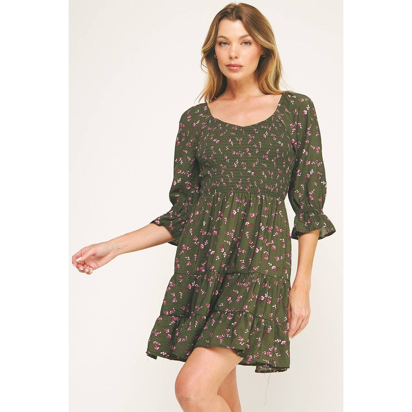 Darla Blossom Mini Dress S-XL
