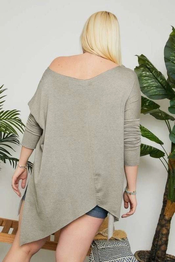 Bailey Boat Neck Top - Plus Size