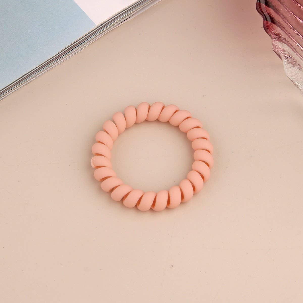 Frosted Phone Cord Hair Ties - Multiple Colors