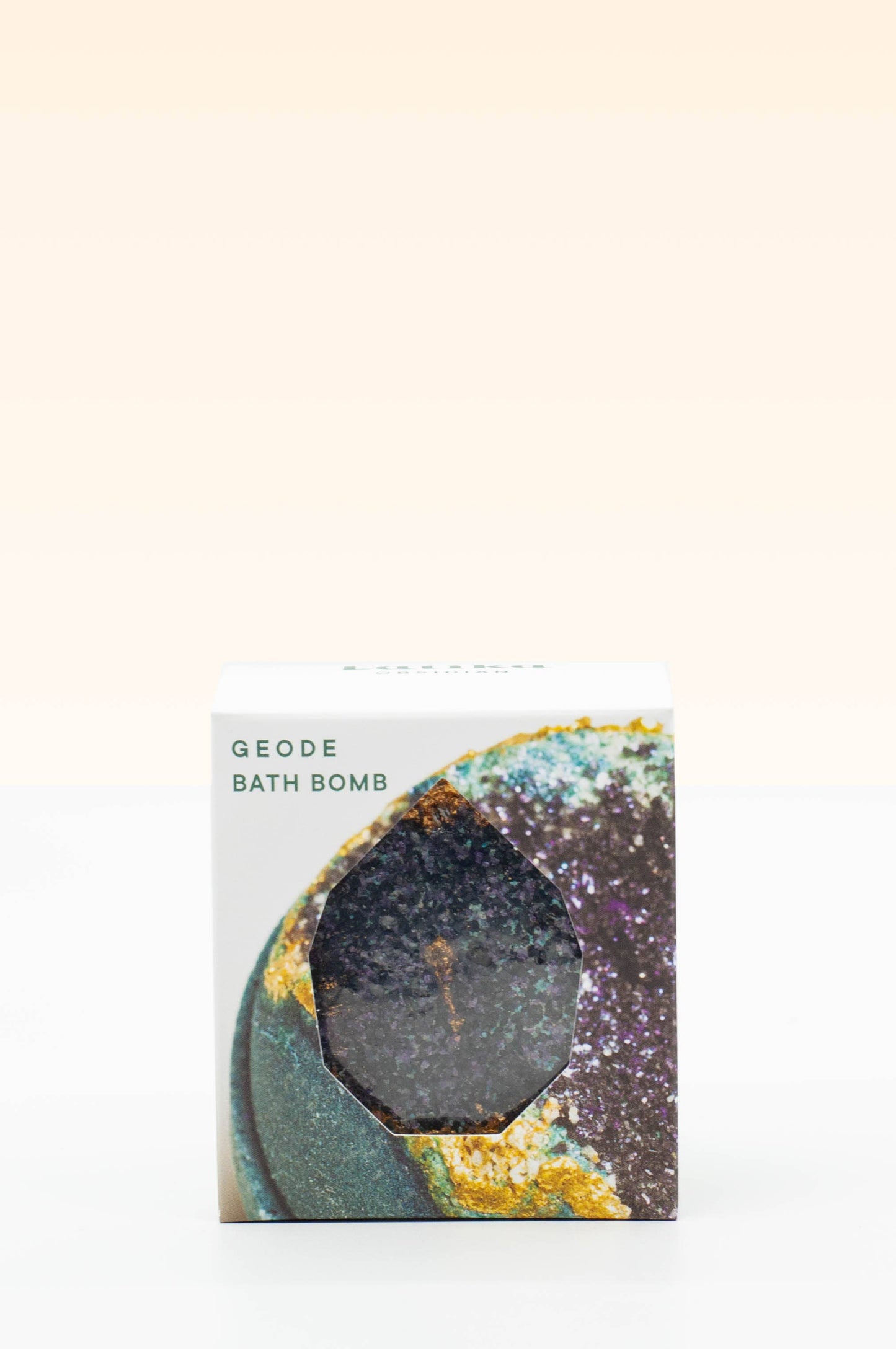 🎄Crystal Geode Bath Bomb - Obsidian, Gold + Black