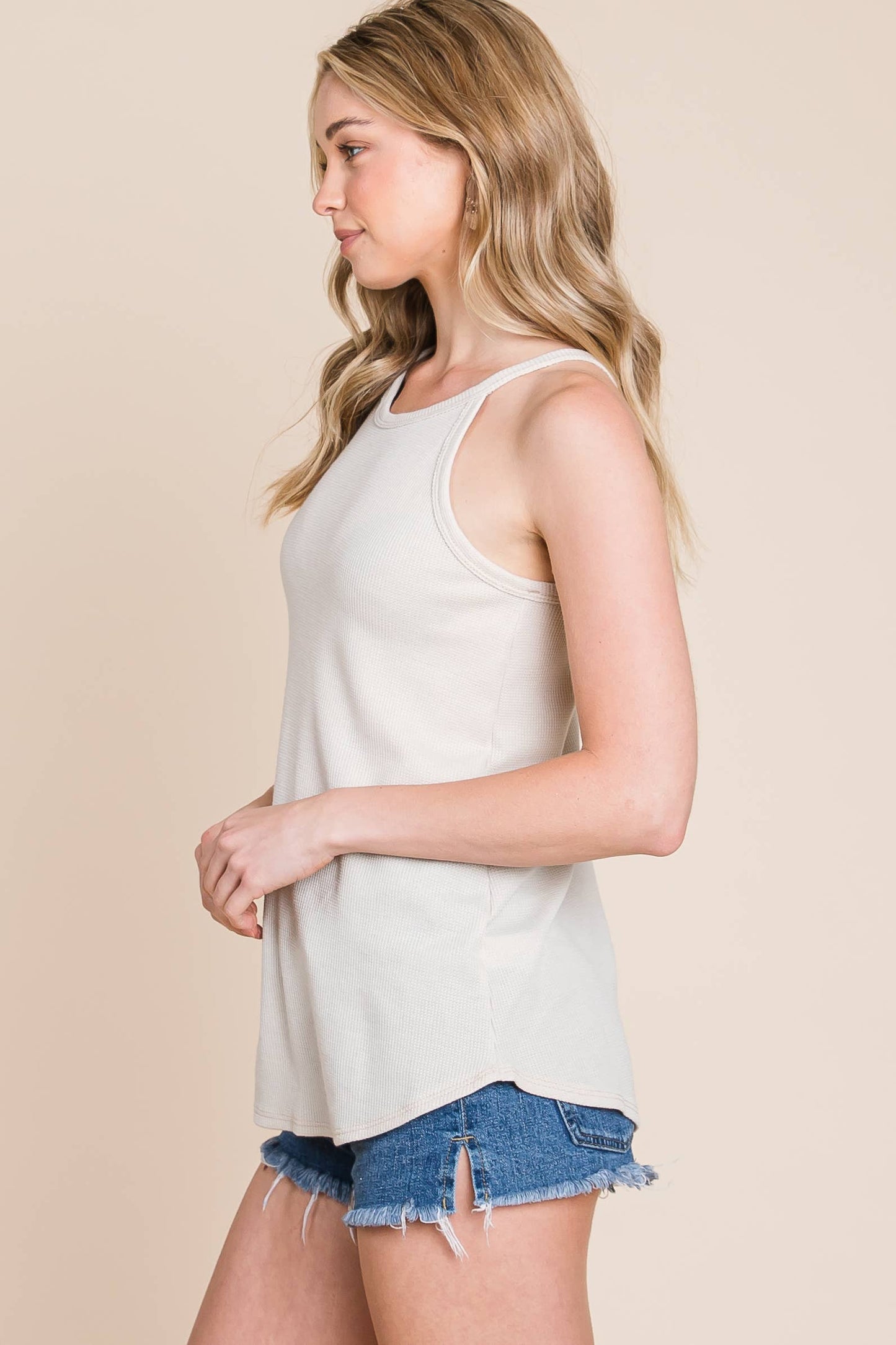 Monica Waffle Pattern Tank