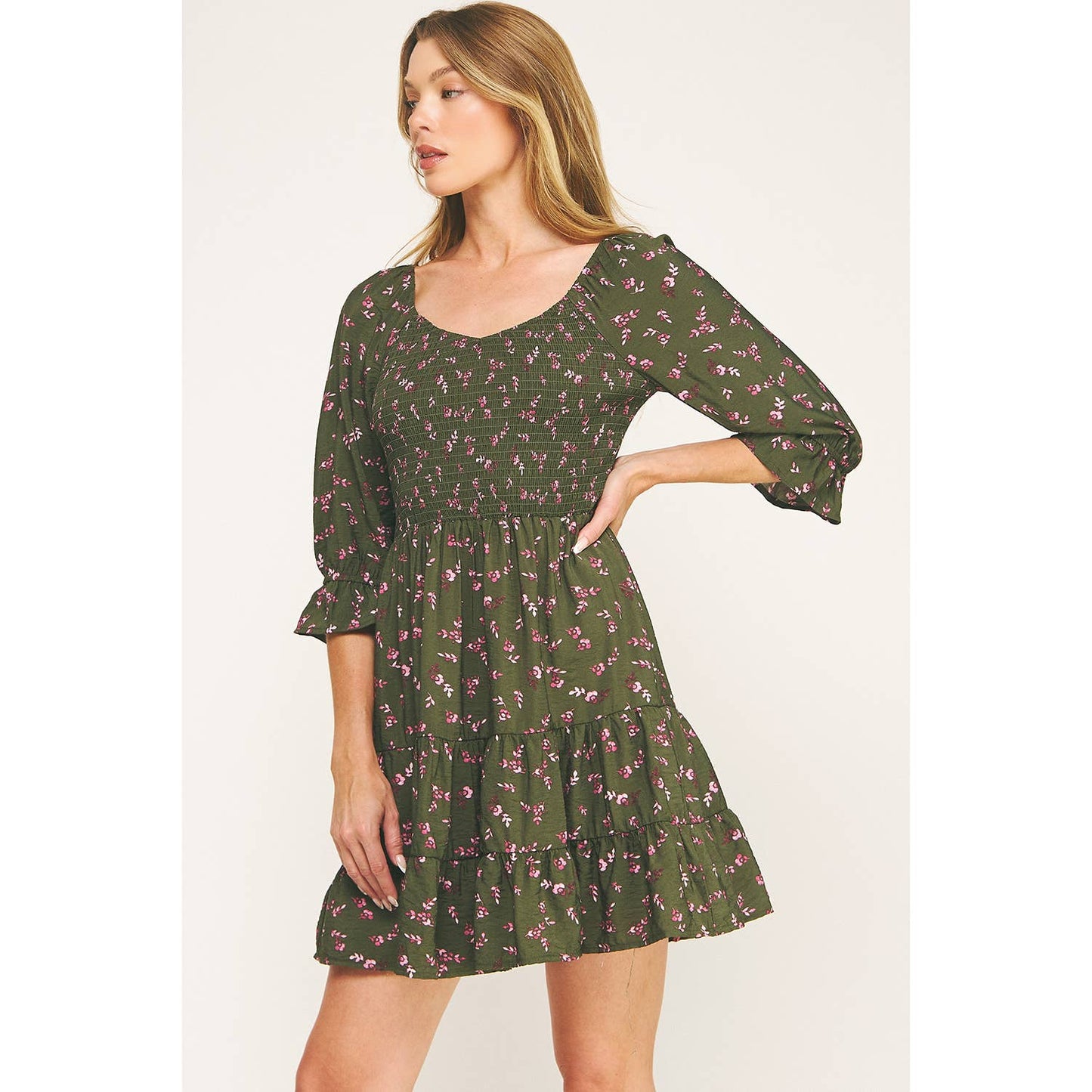 Darla Blossom Mini Dress S-XL