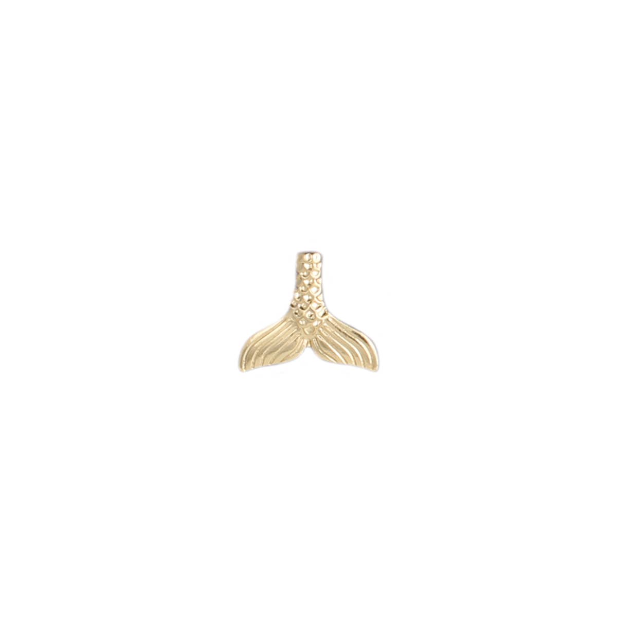 Literary Quote Mermaid Tail Post Earrings