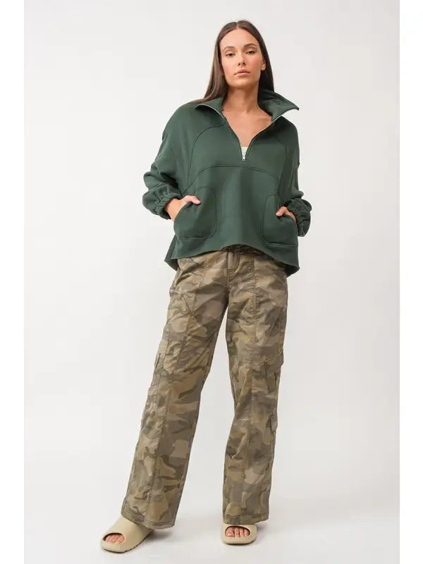Megan Hunter Green Pullover