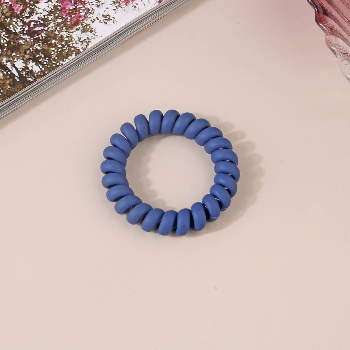 Frosted Phone Cord Hair Ties - Multiple Colors