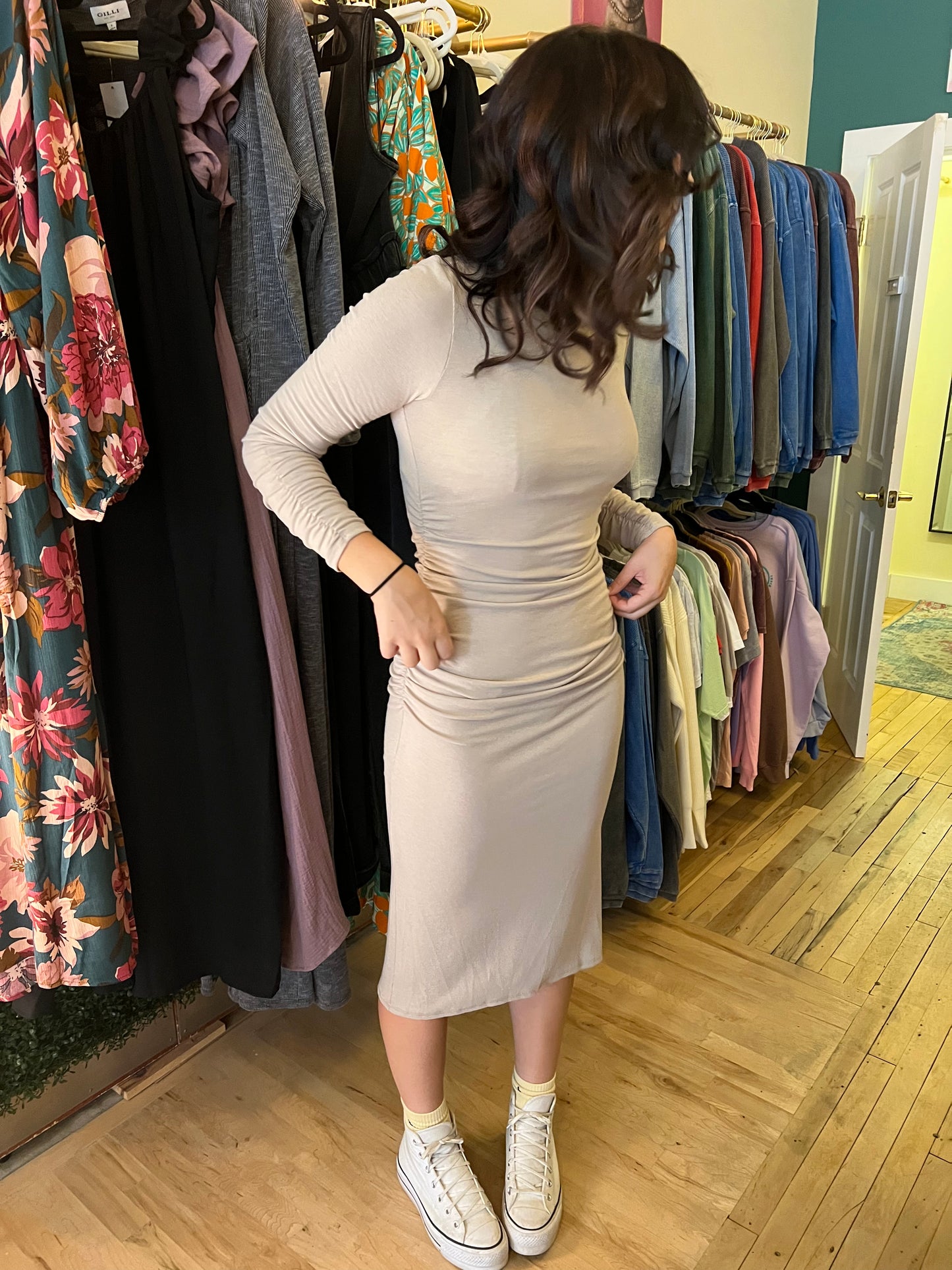 Ruched Midi - Multiple Colors