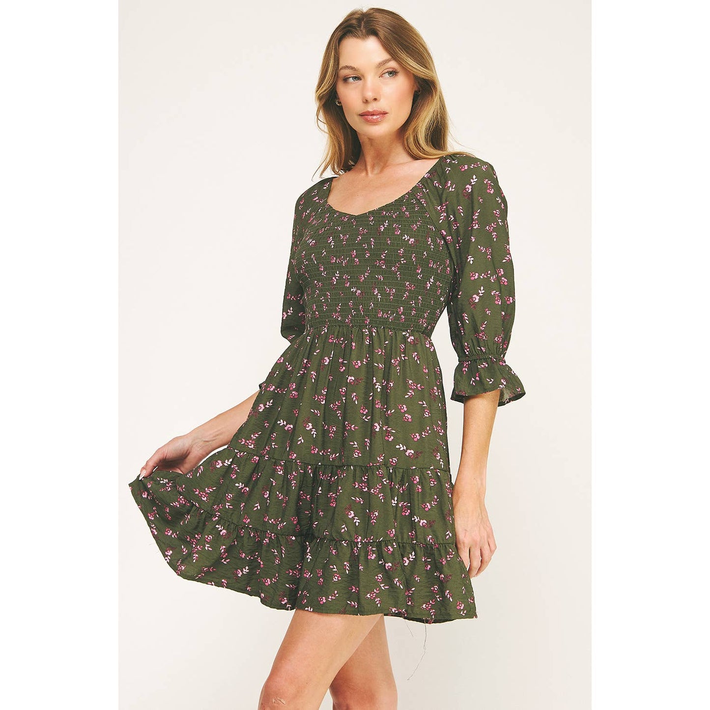 Darla Blossom Mini Dress S-XL
