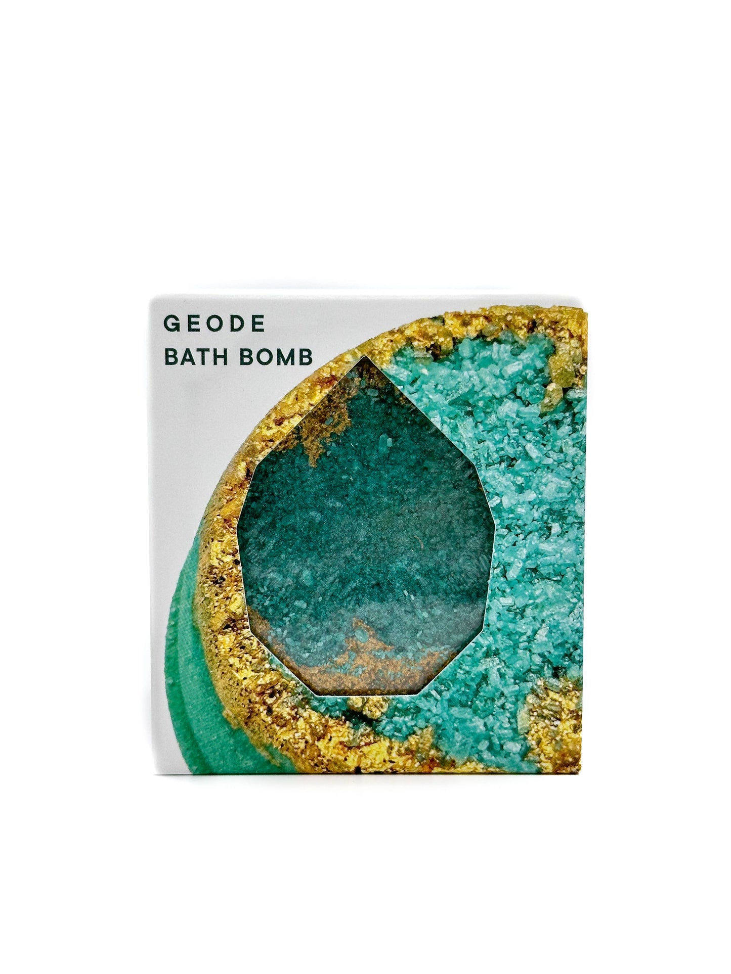 ⭐ Crystal Geode Bath Bomb - Emerald, Green + Gold