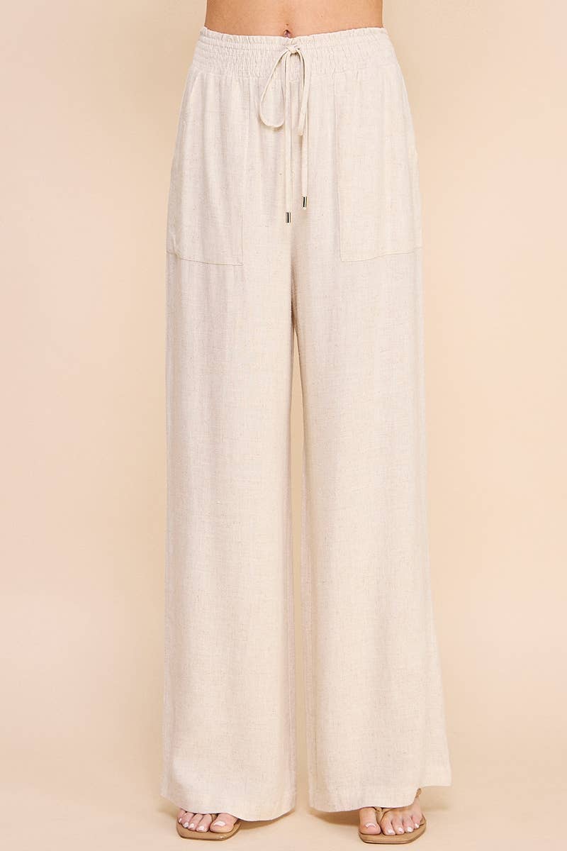Sailor Soft Linen Wide Leg Pants