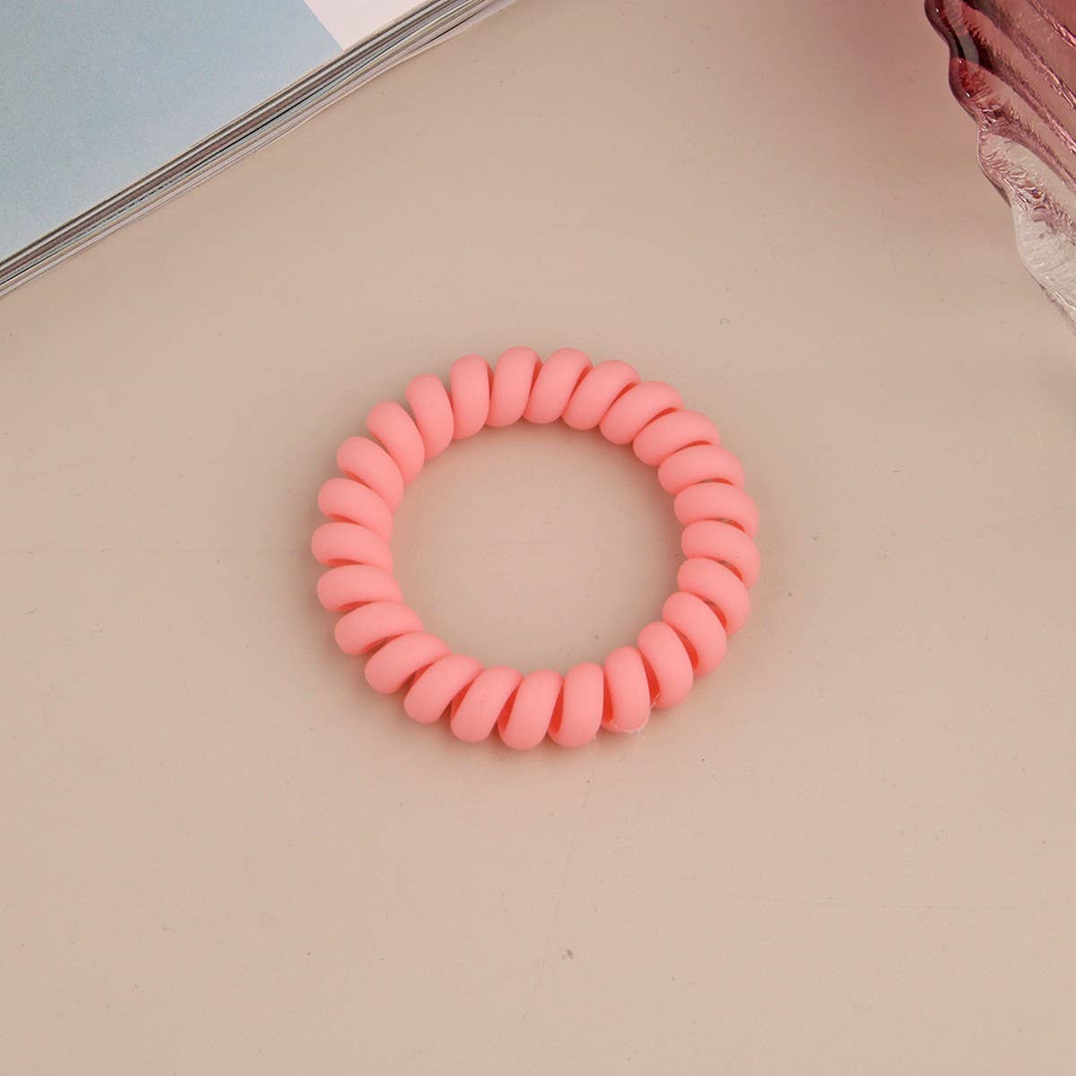 Frosted Phone Cord Hair Ties - Multiple Colors
