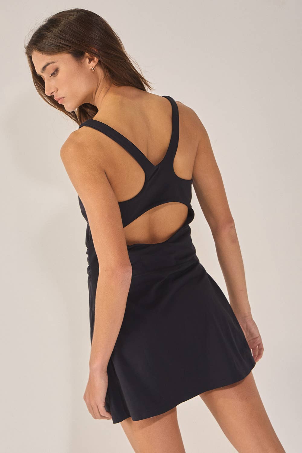 Cutout Back Sporty Dress - Multiple Colors