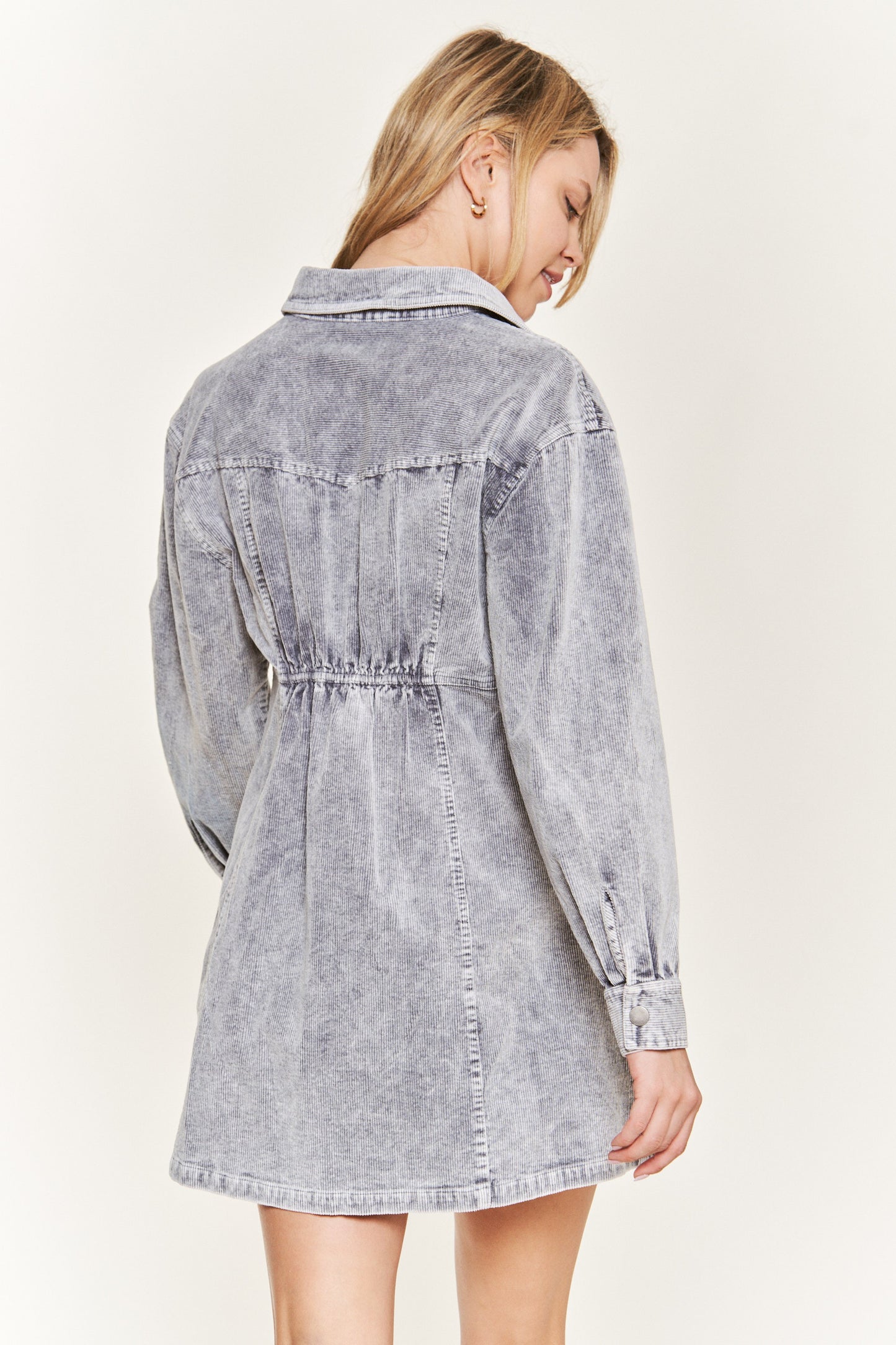 Breena Button Down Corduroy Dress