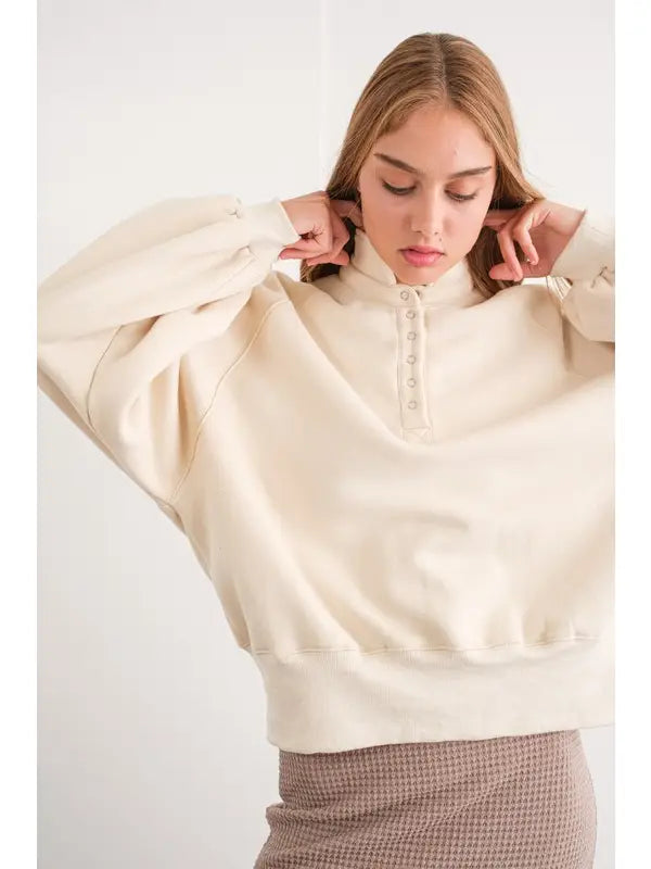Snap Button Pullover -Restock & New Color