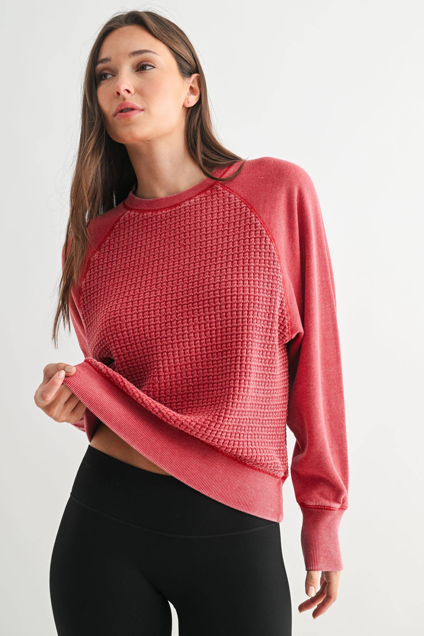 Luna Waffle Knit Pullover