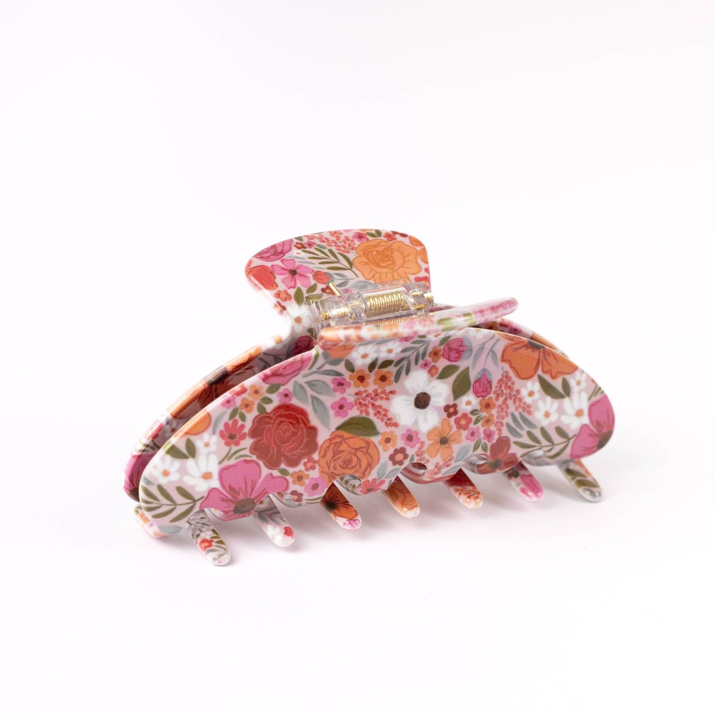 Rosewood Blooms Claw Clip