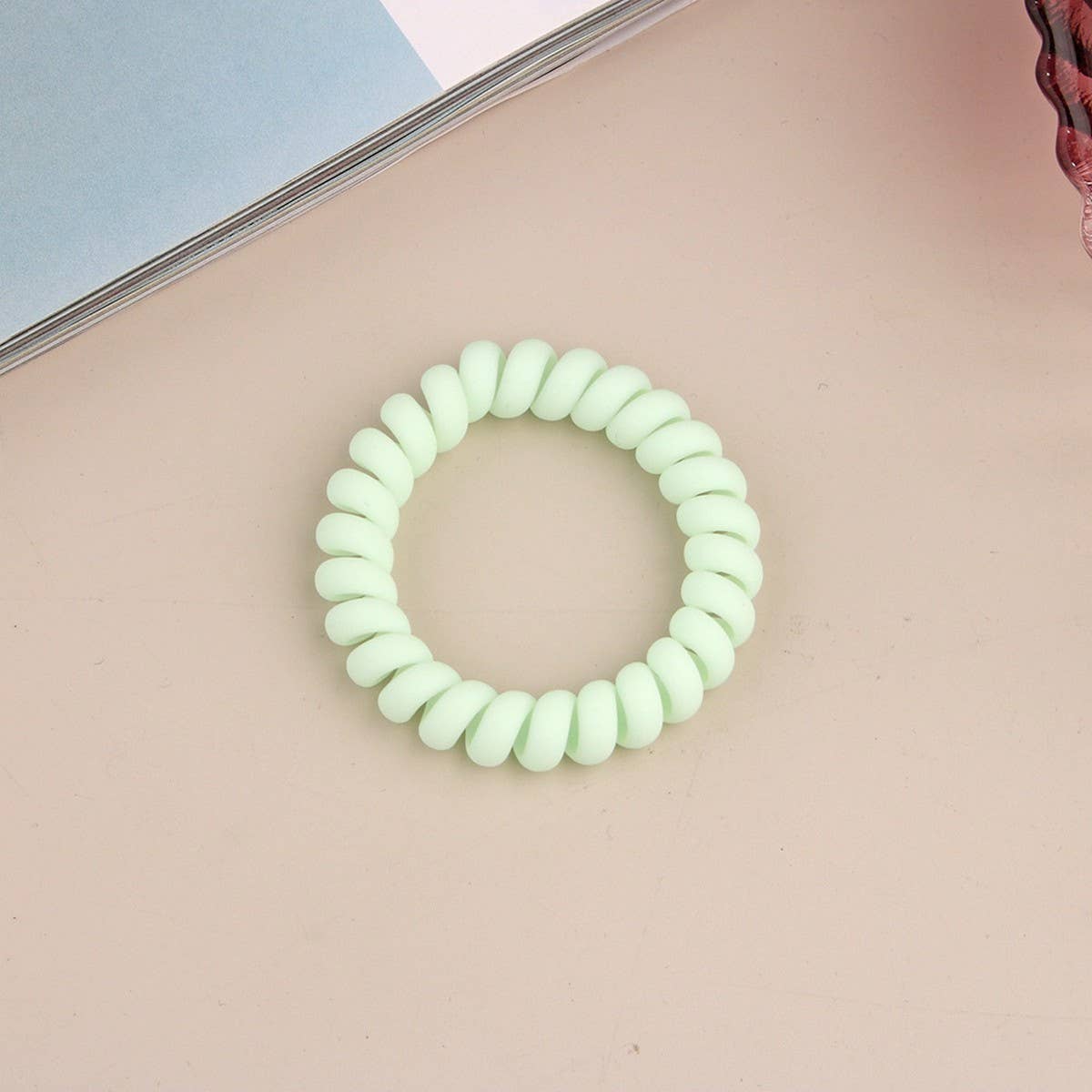 Frosted Phone Cord Hair Ties - Multiple Colors
