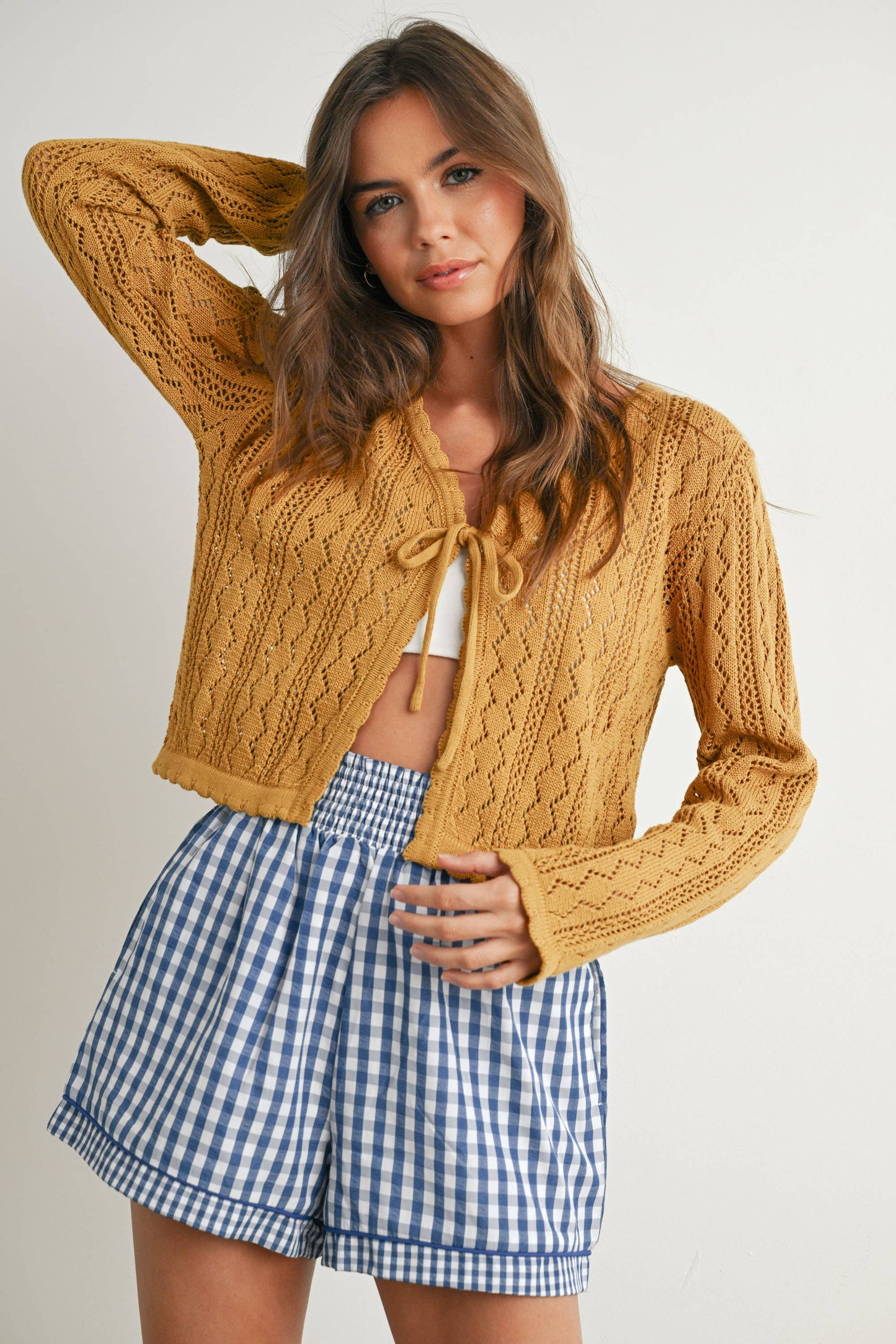 Reese Cotton Tie-Front Cardigan - Multiple Colors