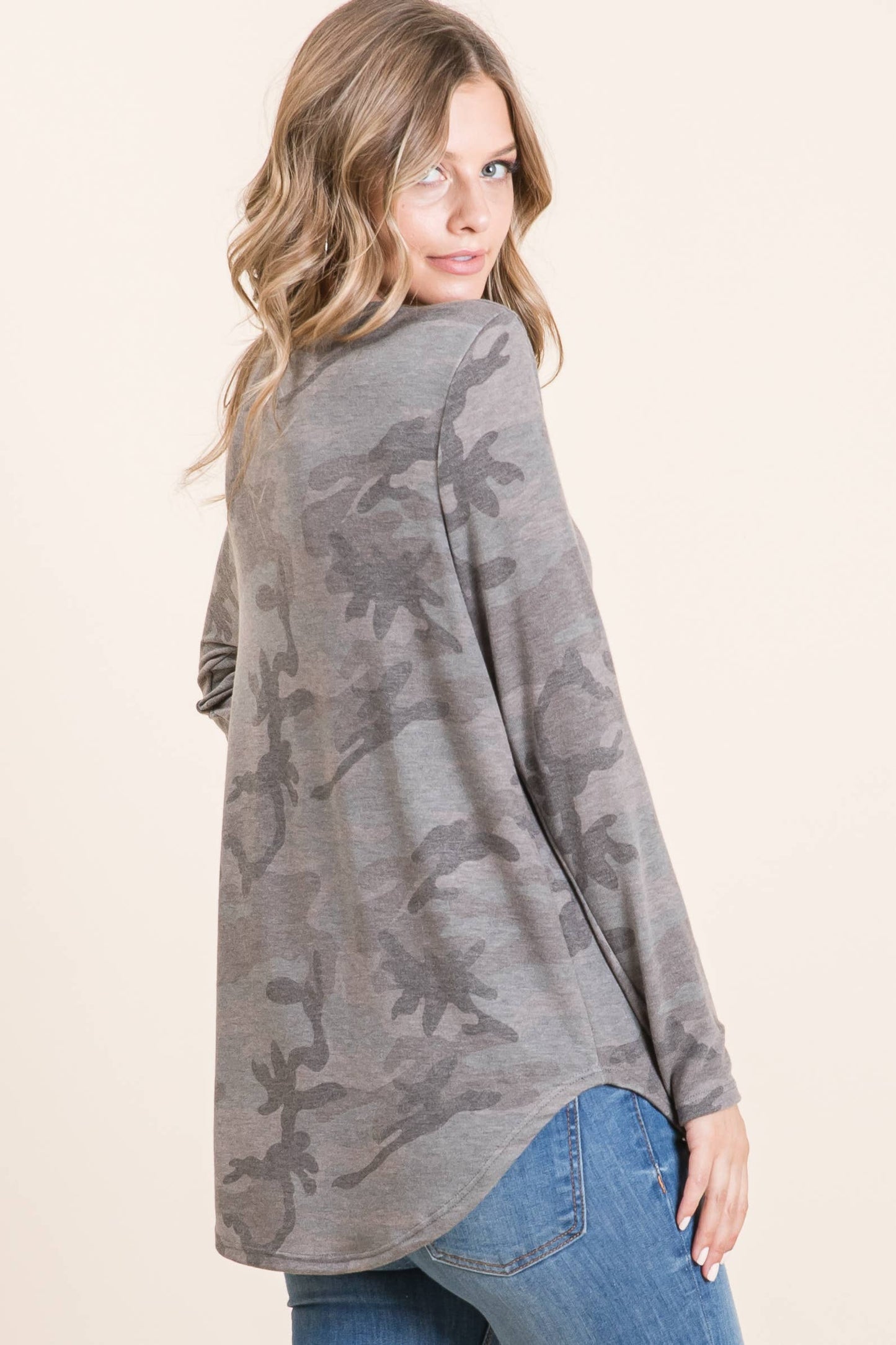 Brighton Camo Print Top S-XL