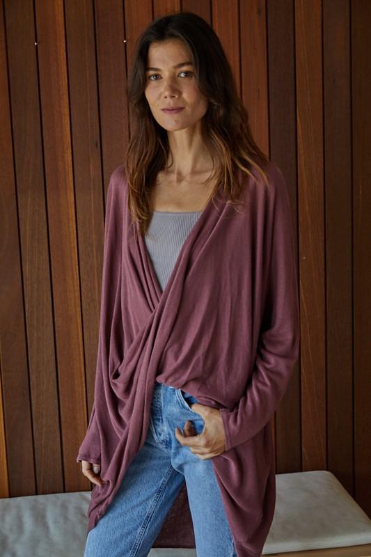 Twist Front Tunic- Multiple Colors